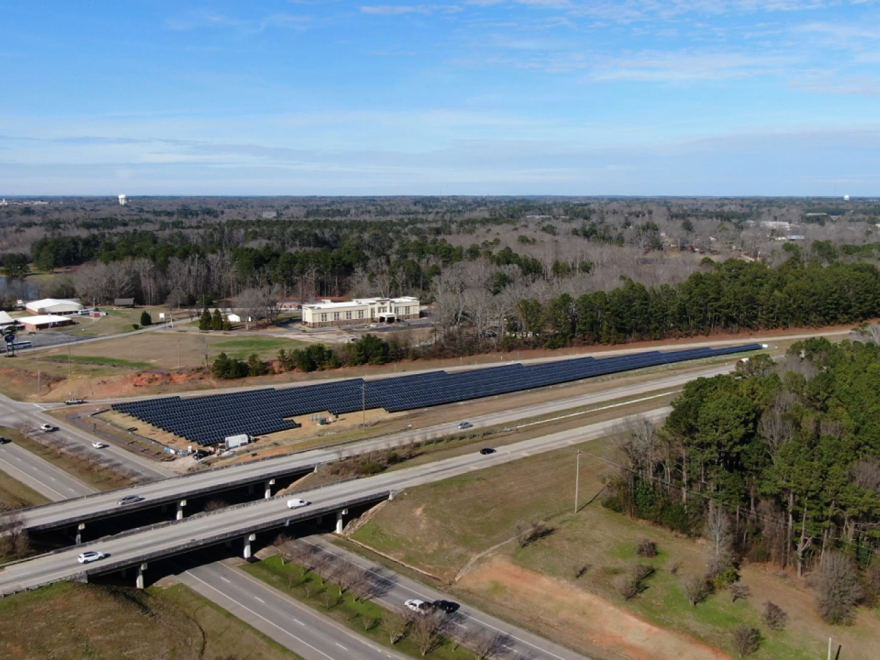 Solar array on The Ray Highway