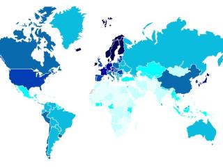 Sustainable Competitiveness World Map 2021