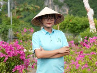 Thao in a garden.