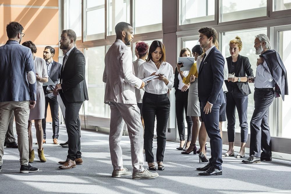 People Attending Conference