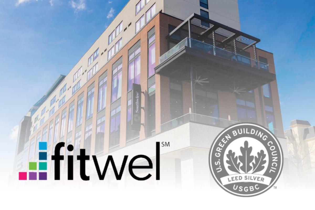 Southwire办公大楼的外观。fitwel LEED银标识。